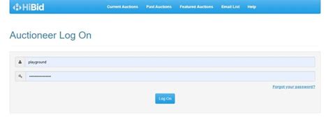 Auctioneer Login .